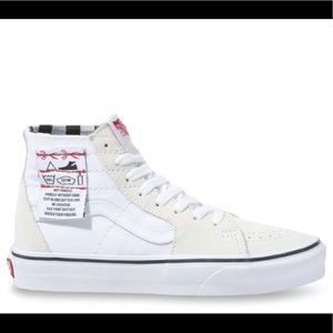 Vans sk8-hi tapered diy white sneaker shoes